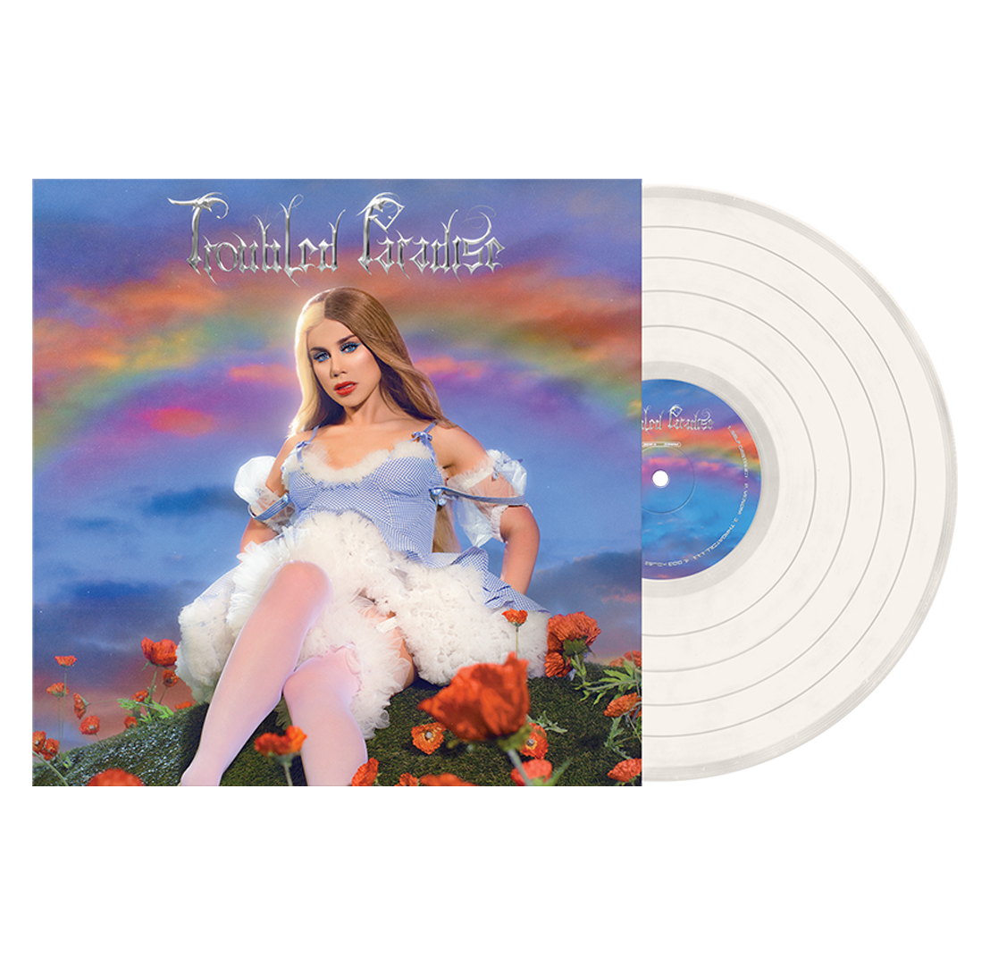 TROUBLED PARADISE VINYL - TRANSPARENT CLOUDY CLEAR